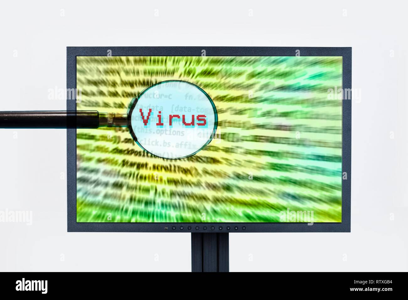 Computer virus, conceptual image. Stock Photo