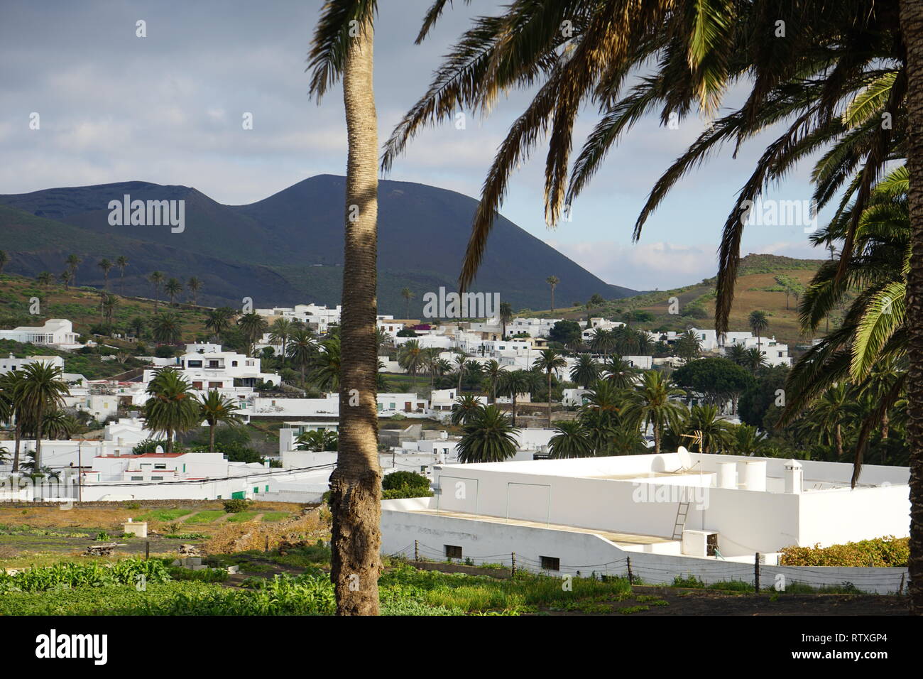 Haria, Stadt auf Lanzarote, Kanarische Inseln, Spanien Stock Photo