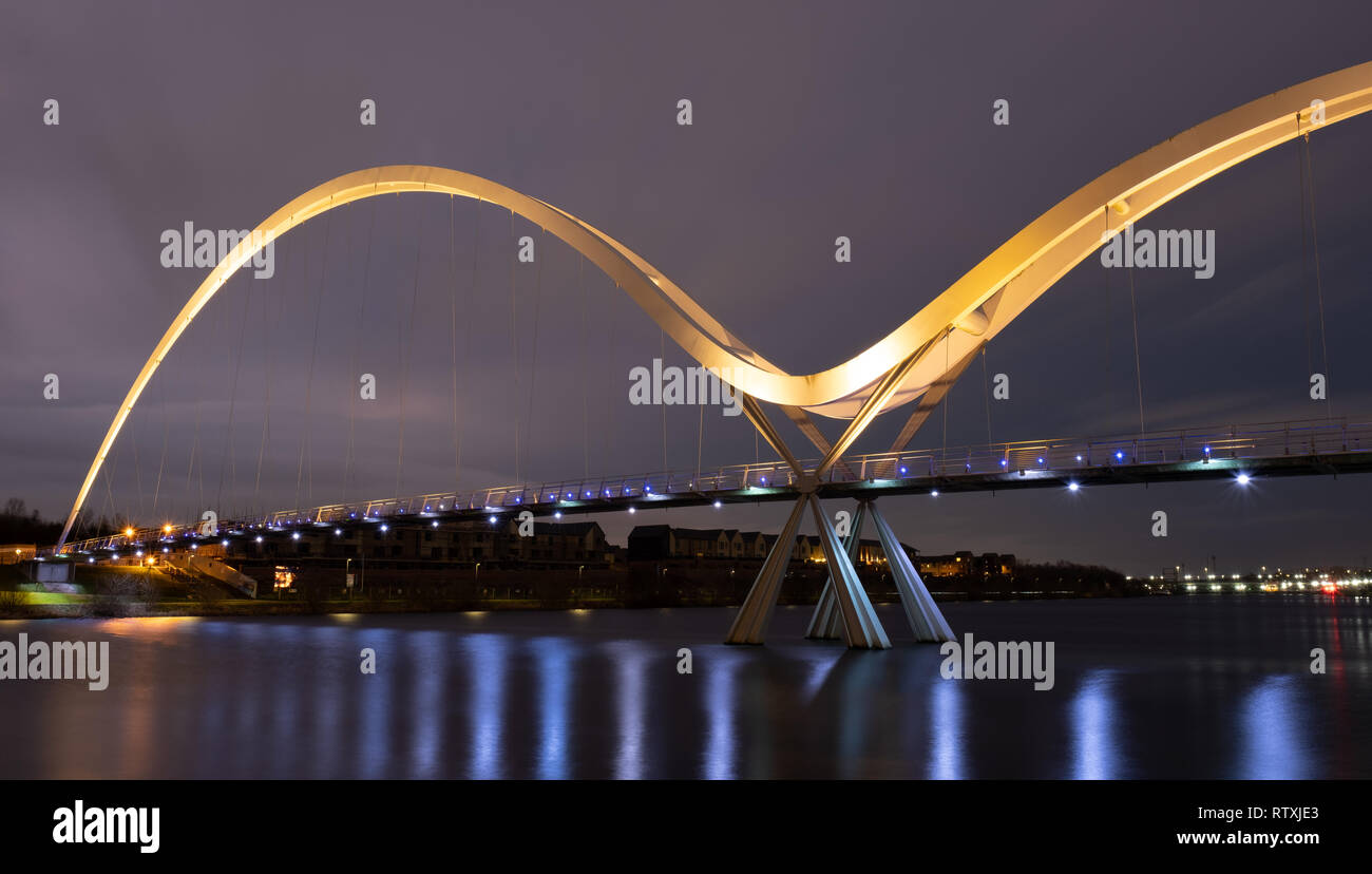 Infinity Bridge, Stockton-on-Tees, Teesside Stock Photo