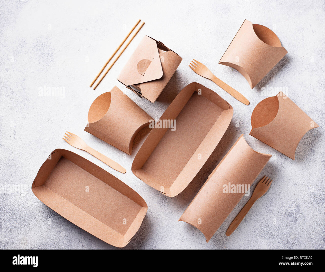 Eco friendly fast food containers Stock Photo Alamy