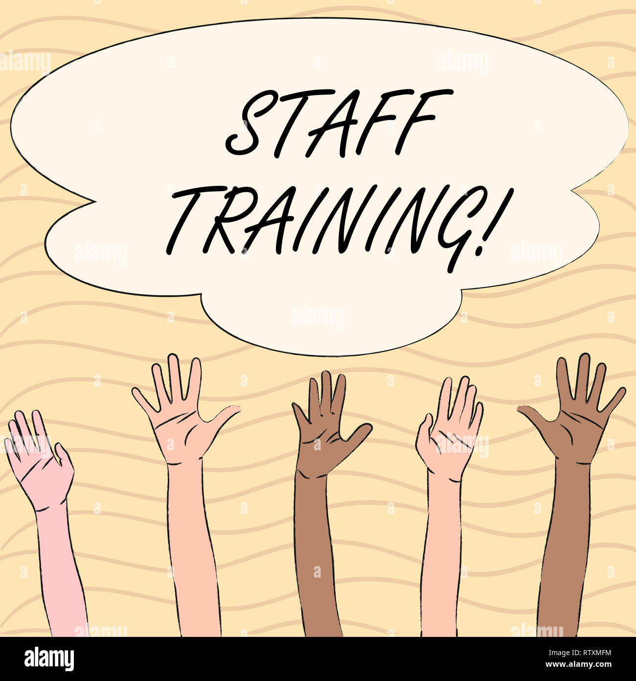 Word writing text Staff Training. Business concept for Teaching ...