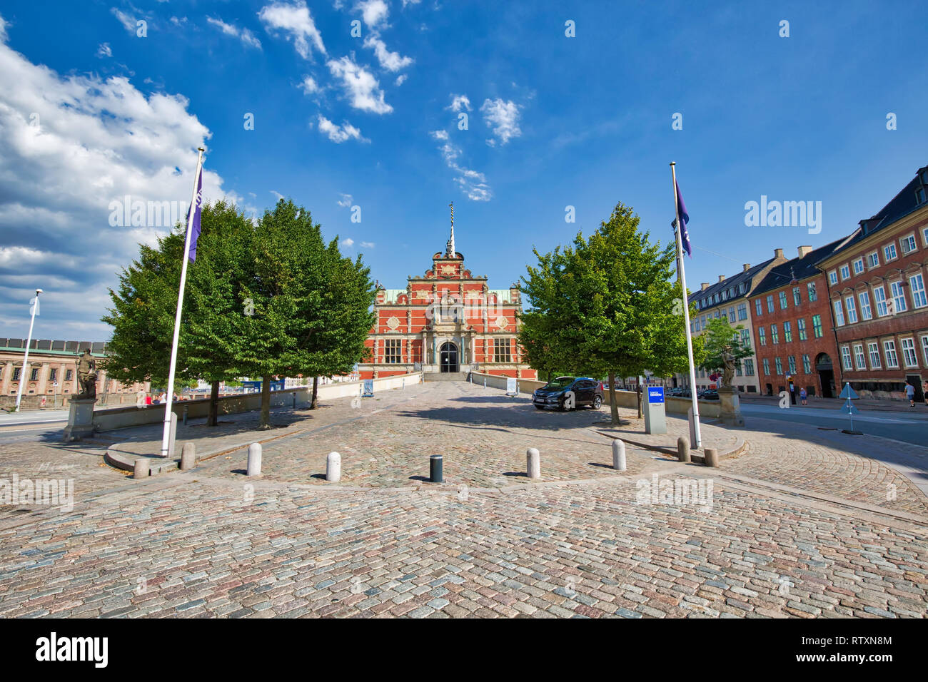 Copenhagen, Denmark-2 August, 2018: Borsen Stock Exchange building in Copenhagen Stock Photo