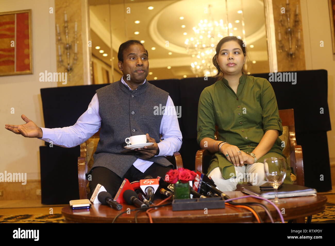 New Delhi, India. 02nd Mar, 2019. Dr. K.A. Paul, Founder, Praja Shanthi ...