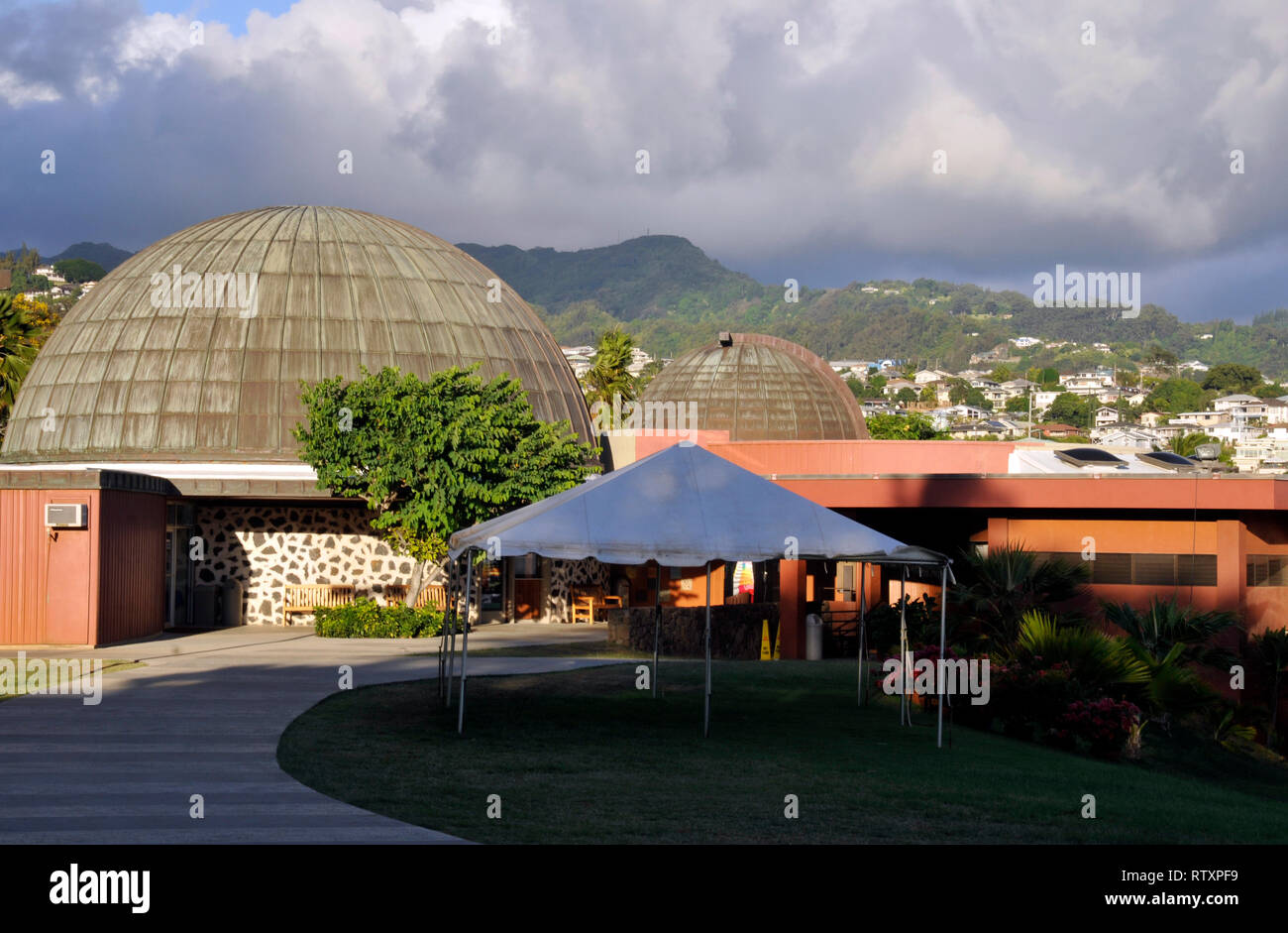 Planetarium of the Bishop Museum, Honolulu, Oahu, Hawaii, USA Stock Photo