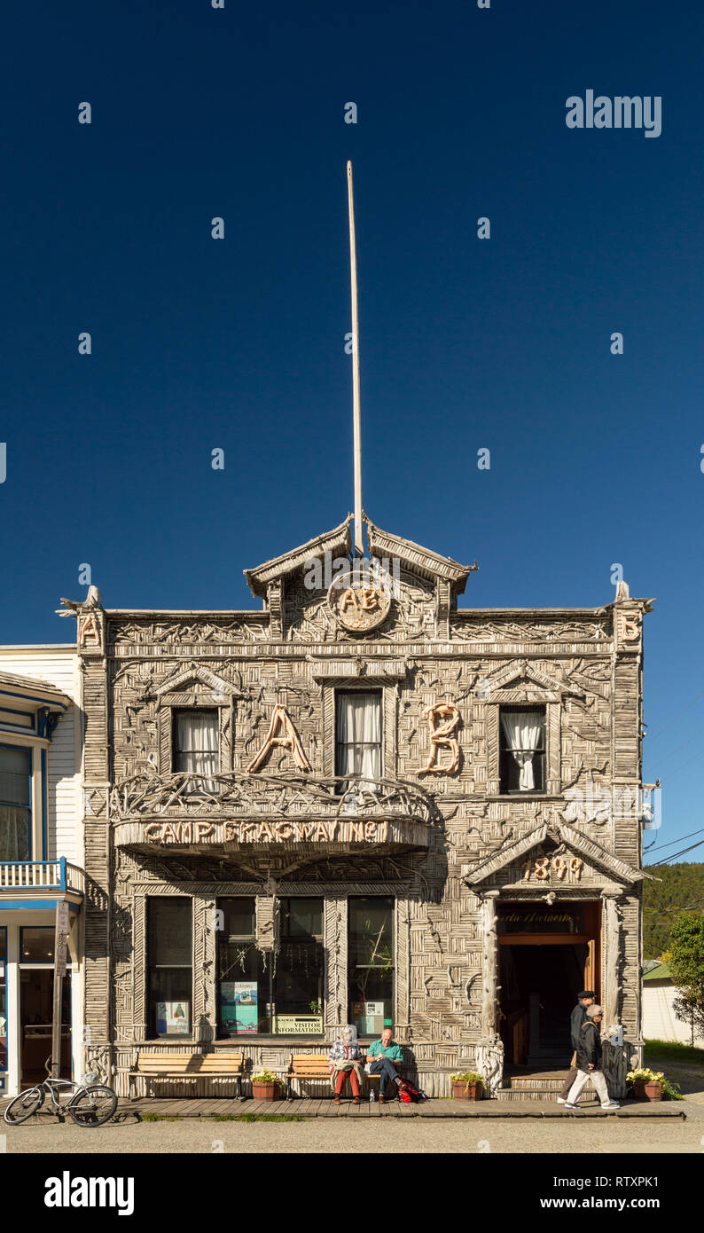 September 15, 2018 Skagway, Alaska Facade of historic Arctic