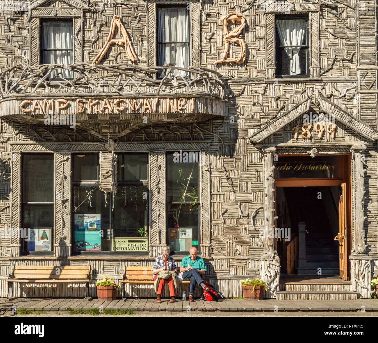September 15, 2018 Skagway, Alaska Facade of historic Arctic