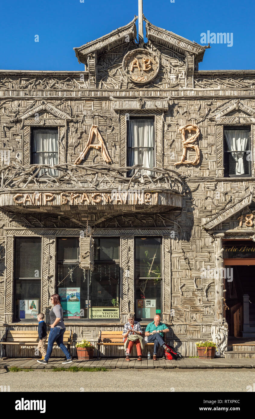 September 15, 2018 Skagway, Alaska Facade of historic Arctic