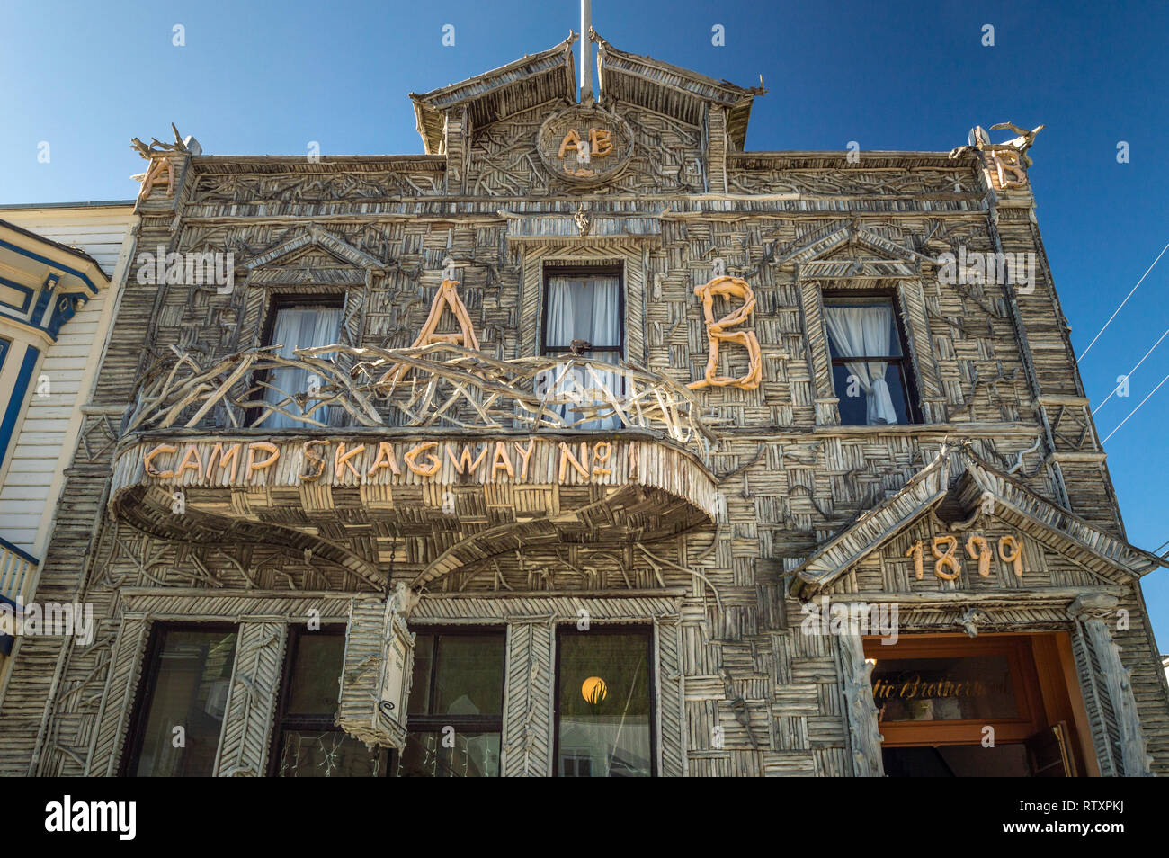 September 15, 2018 Skagway, Alaska Facade of historic Arctic