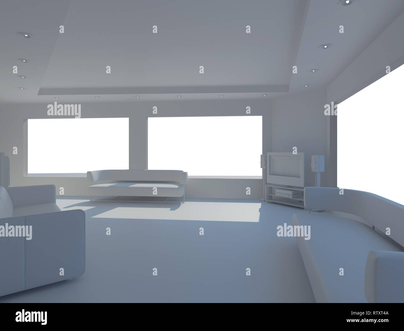 High resolution image interior. 3d illustration modern interior Stock ...