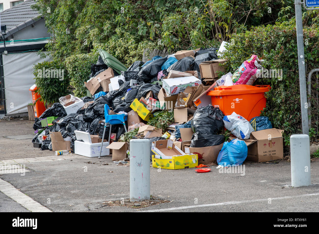 Huge Garbage Can In The Street Of The City Stock Photo, Picture and Royalty  Free Image. Image 115439972.