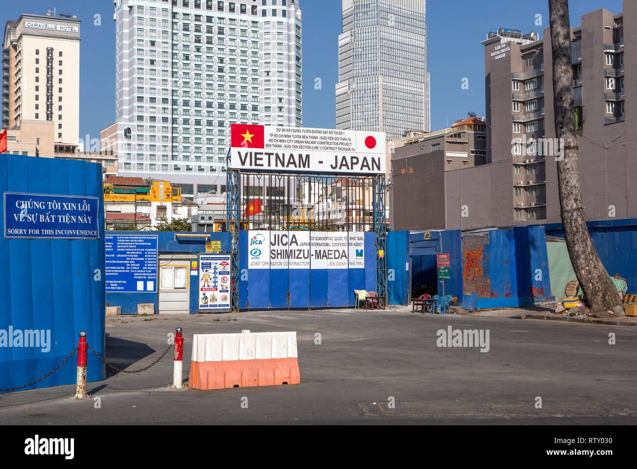 Ho Chi Minh City metro construction Stock Photo - Alamy