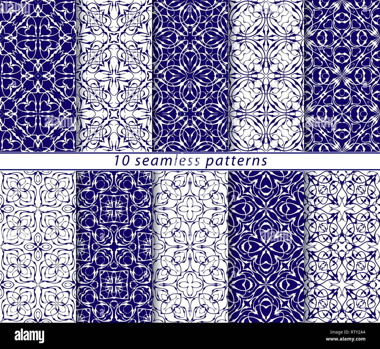 Blue And White Designs Patterns