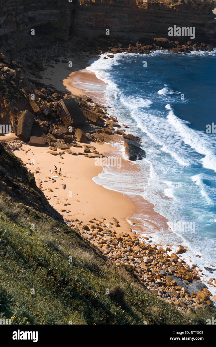 sandy beach cove Stock Photo Alamy