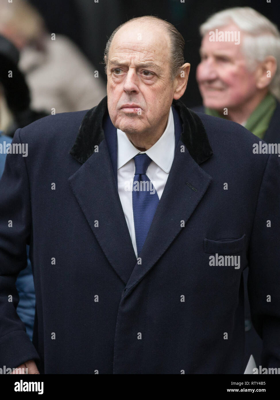 A service of thanksgiving for the life and work of the Rt Hon the Lord Carrington, Westminster Abbey, London.  Featuring: Nicholas Soames Where: London, United Kingdom When: 31 Jan 2019 Credit: Wheatley/WENN Stock Photo