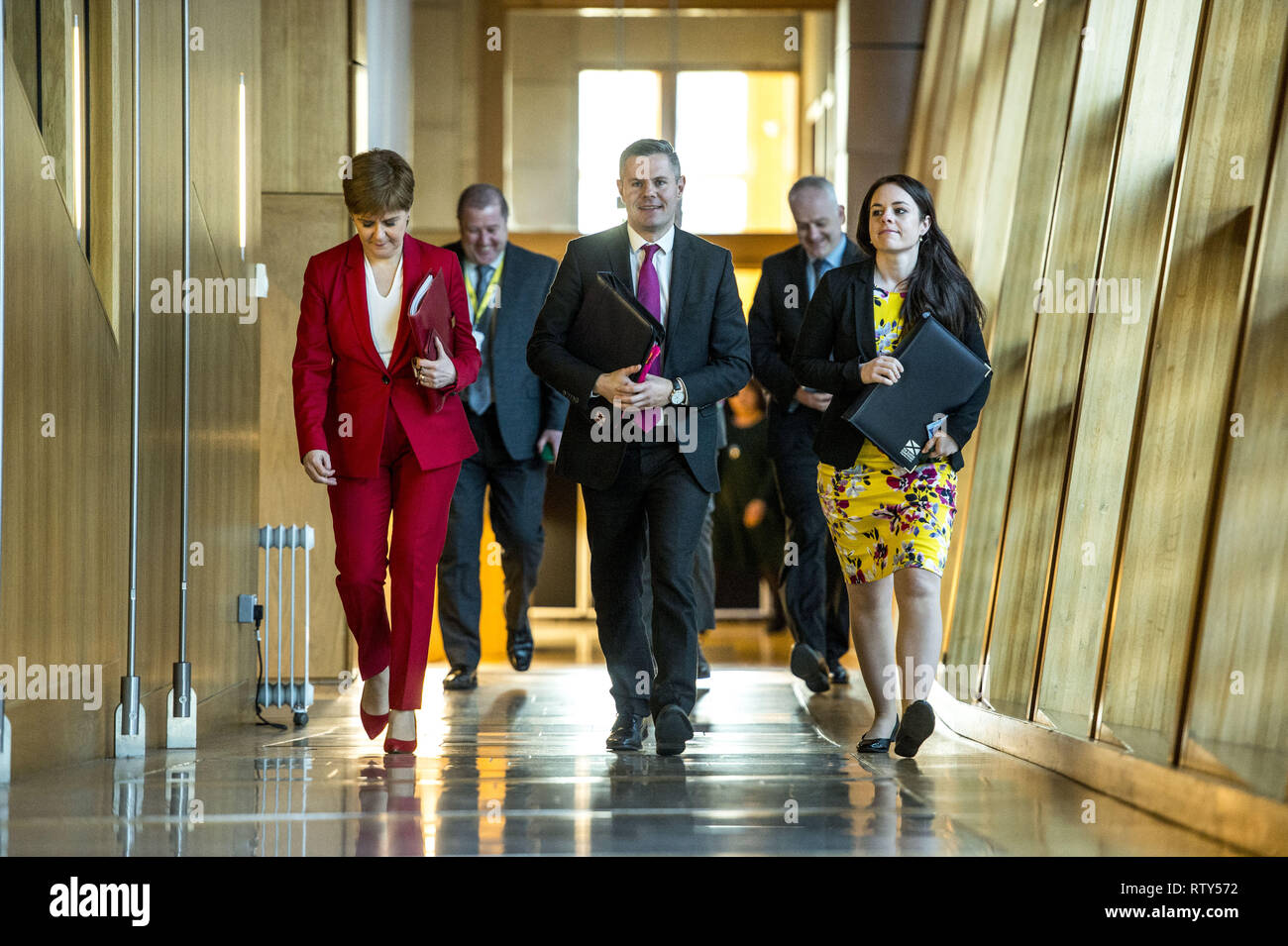 Finance Secretary of Scotland Derek MacKay delivers the budget at ...