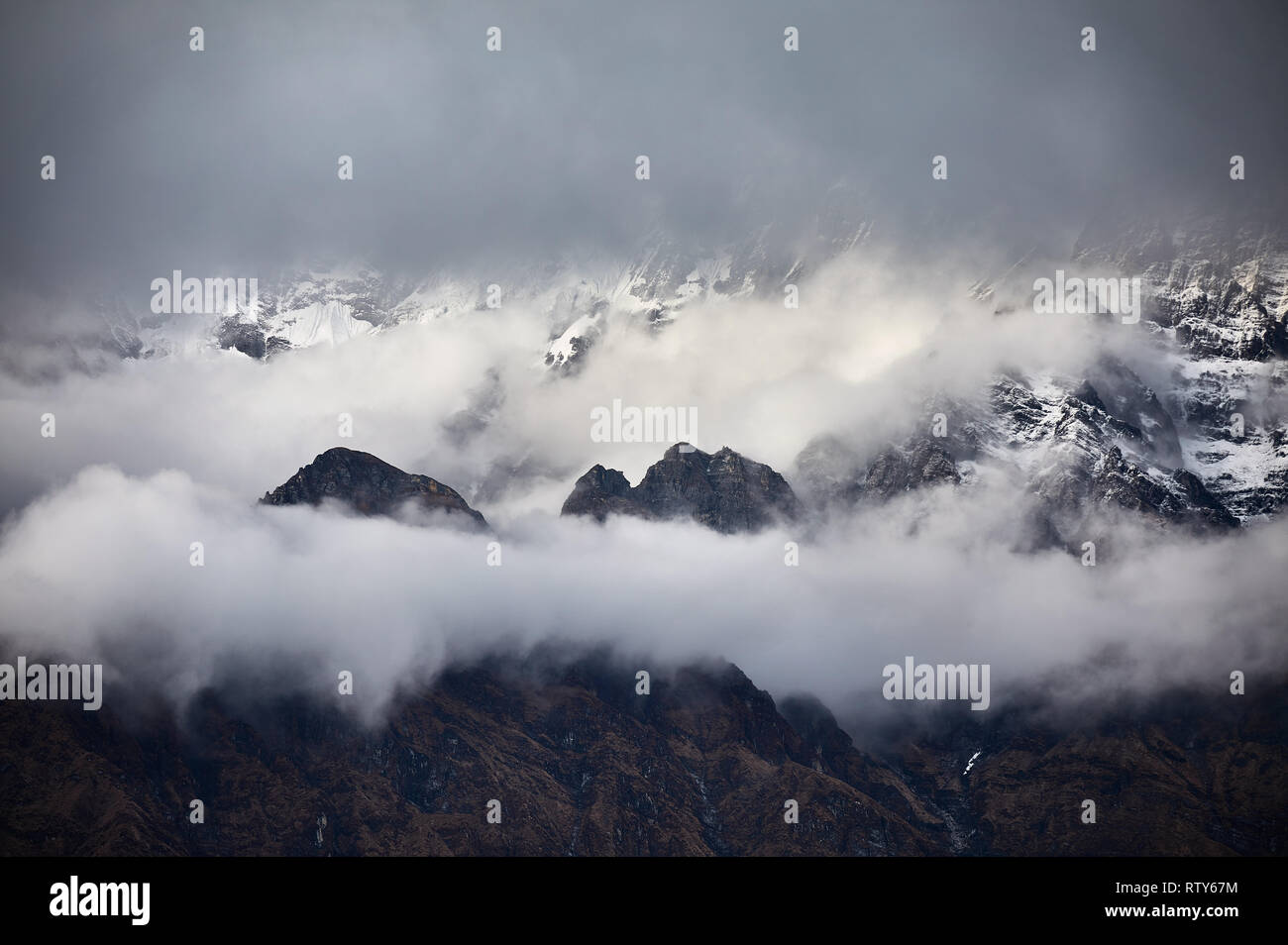 Himalaya glacier aerial view hi-res stock photography and images - Alamy