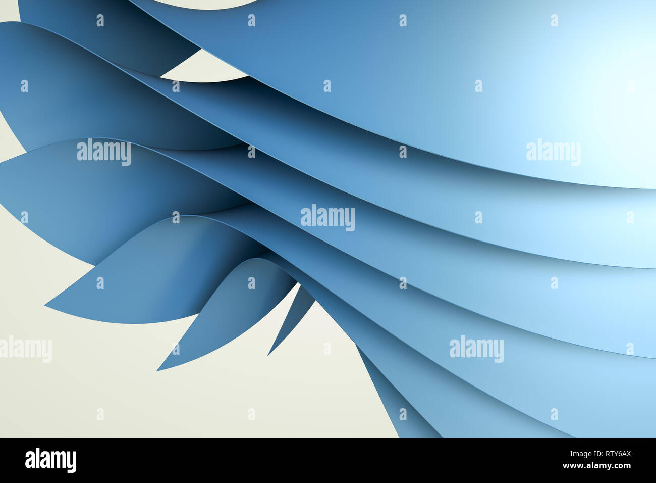 3d rendering, blue metalic surface and graphic design background Stock ...