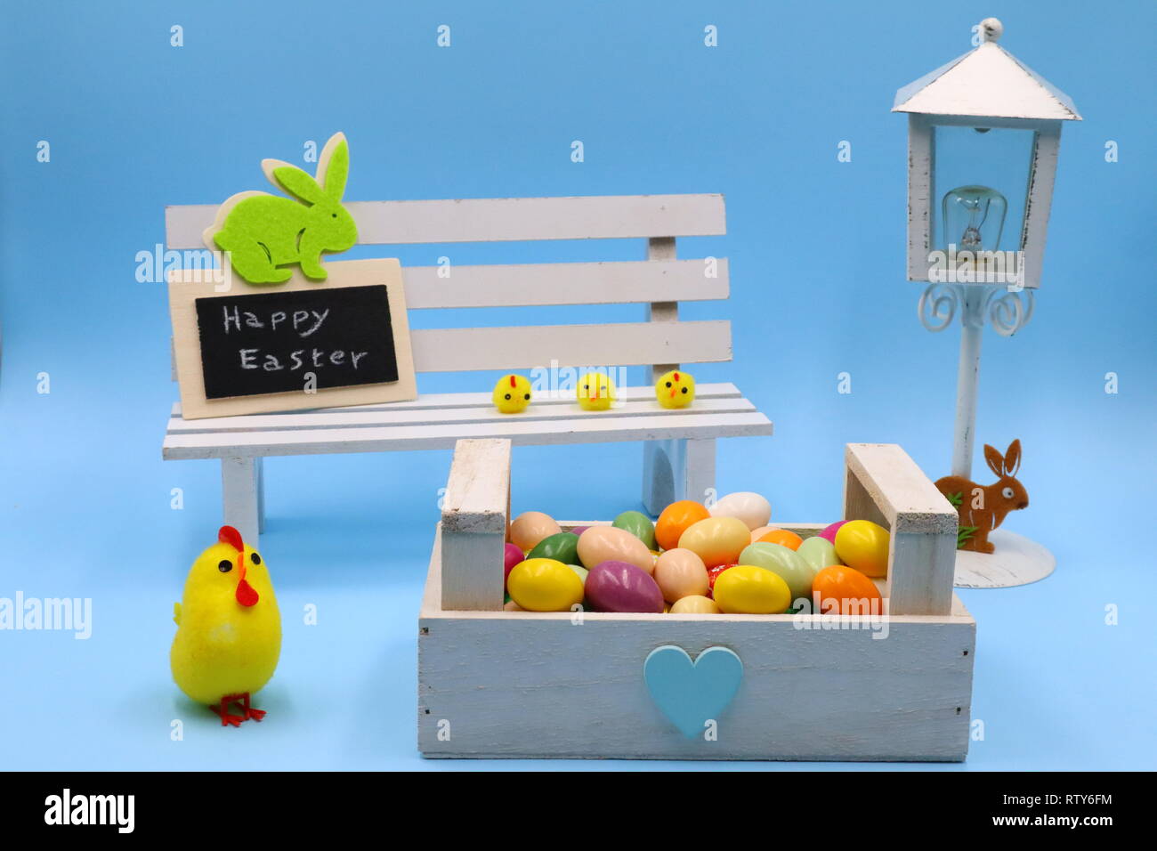 Colorful Easter Composition Stock Photo