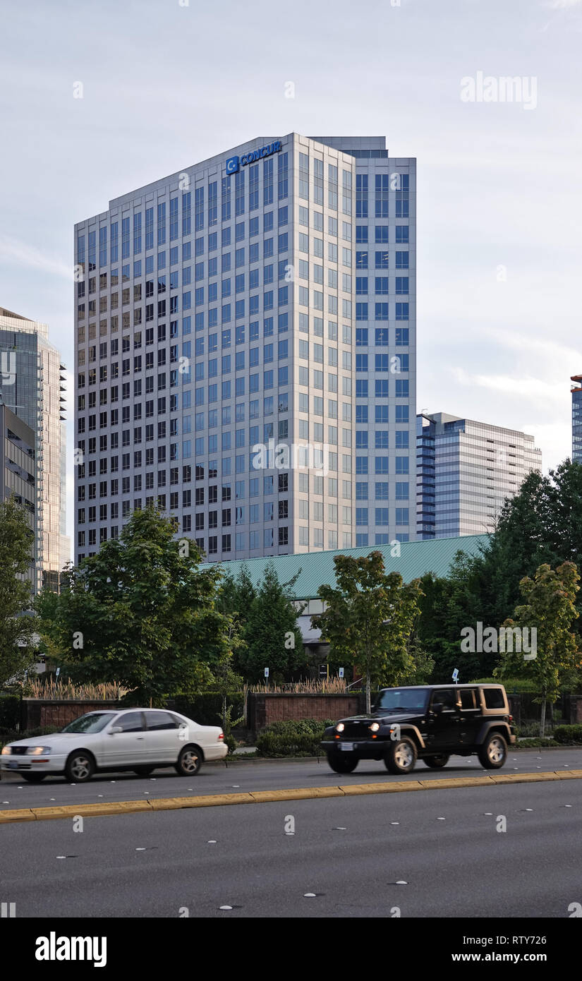 Concur headquarter building in Bellevue, WA, USA. August 2018 Stock Photo