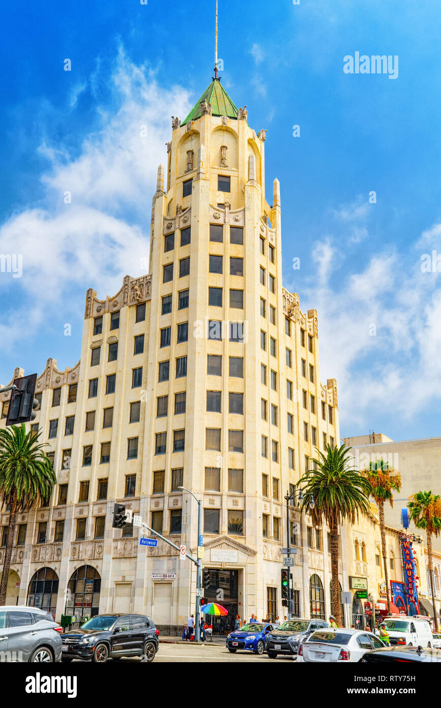 Los Angelos, California, USA - September 04, 2018: Famous Hollywood