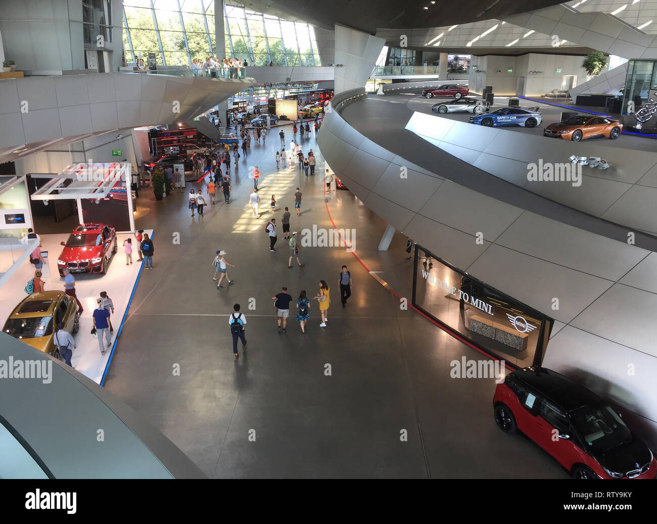 The BMW Car Museum in Munich Bavaria Germany Stock Photo