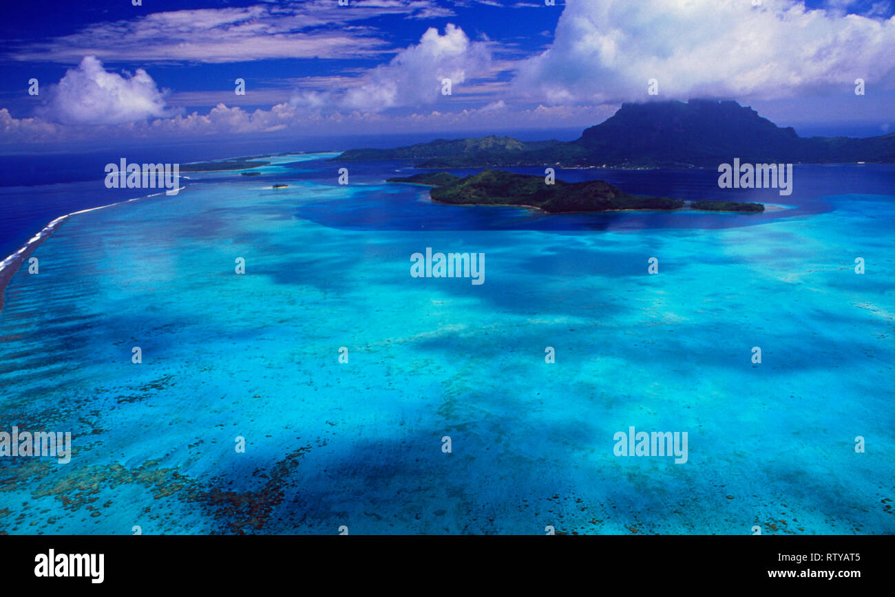 French Polynesia The Helicopter Flight From Bora Bora Island