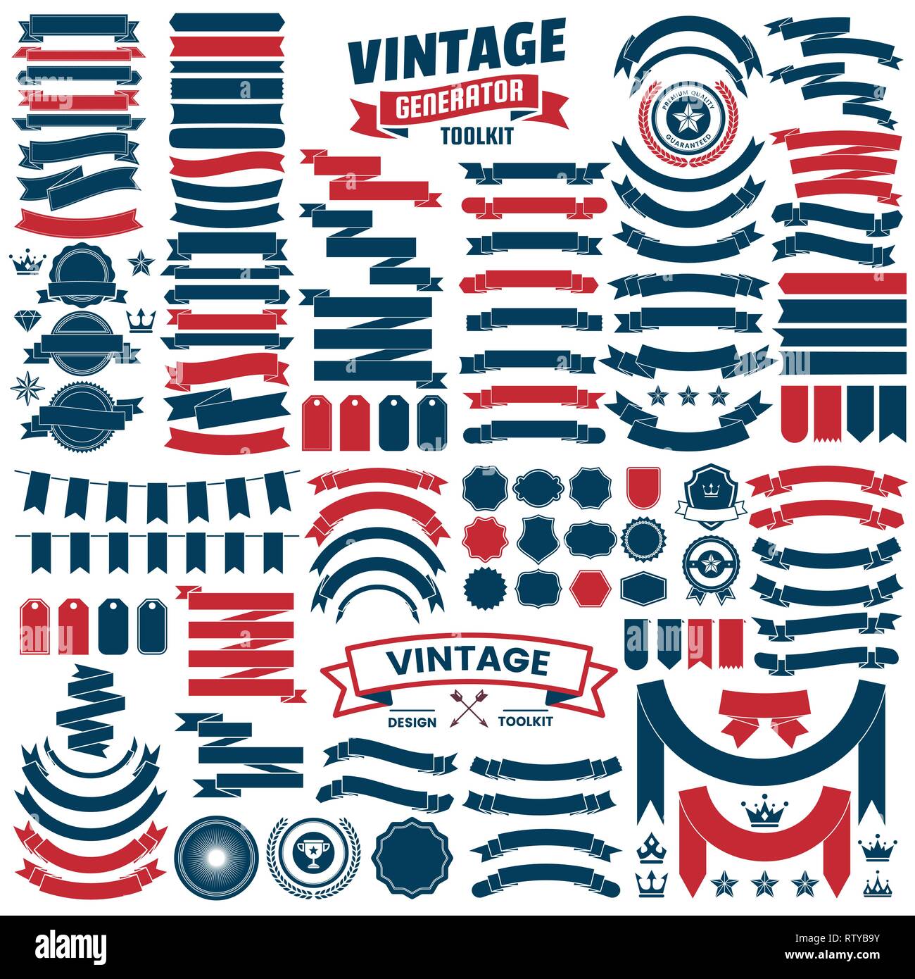 Vintage Retro Vector Logo For Banner Poster Flyer Stock Vector