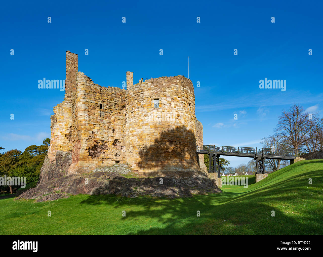 Dirleton Castle in East Lothian , Scotland , UK Stock Photo