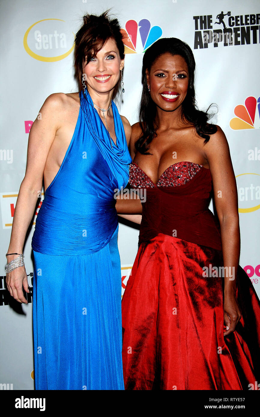 New York, USA. 27 Mar, 2008. Carol Alt, Omarosa Manigault-Stallworth at The Thursday, Mar 27, 2008 'Celebrity Apprentice' Finale, Hosted by Donald Trump at Rock Center Cafe in New York, USA. Credit: Steve Mack/S.D. Mack Pictures/Alamy Stock Photo