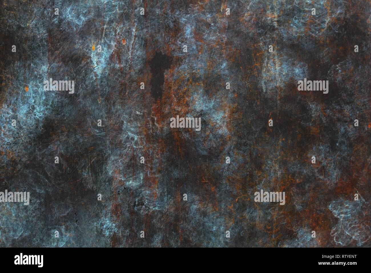 Metal plate background - crude grungy aged steel texture. Stock Photo