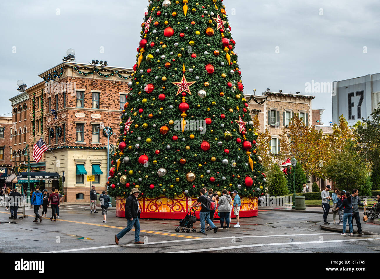 ORLANDO, FLORIDA, USA DECEMBER, 2018 Christmas at Universal Studios