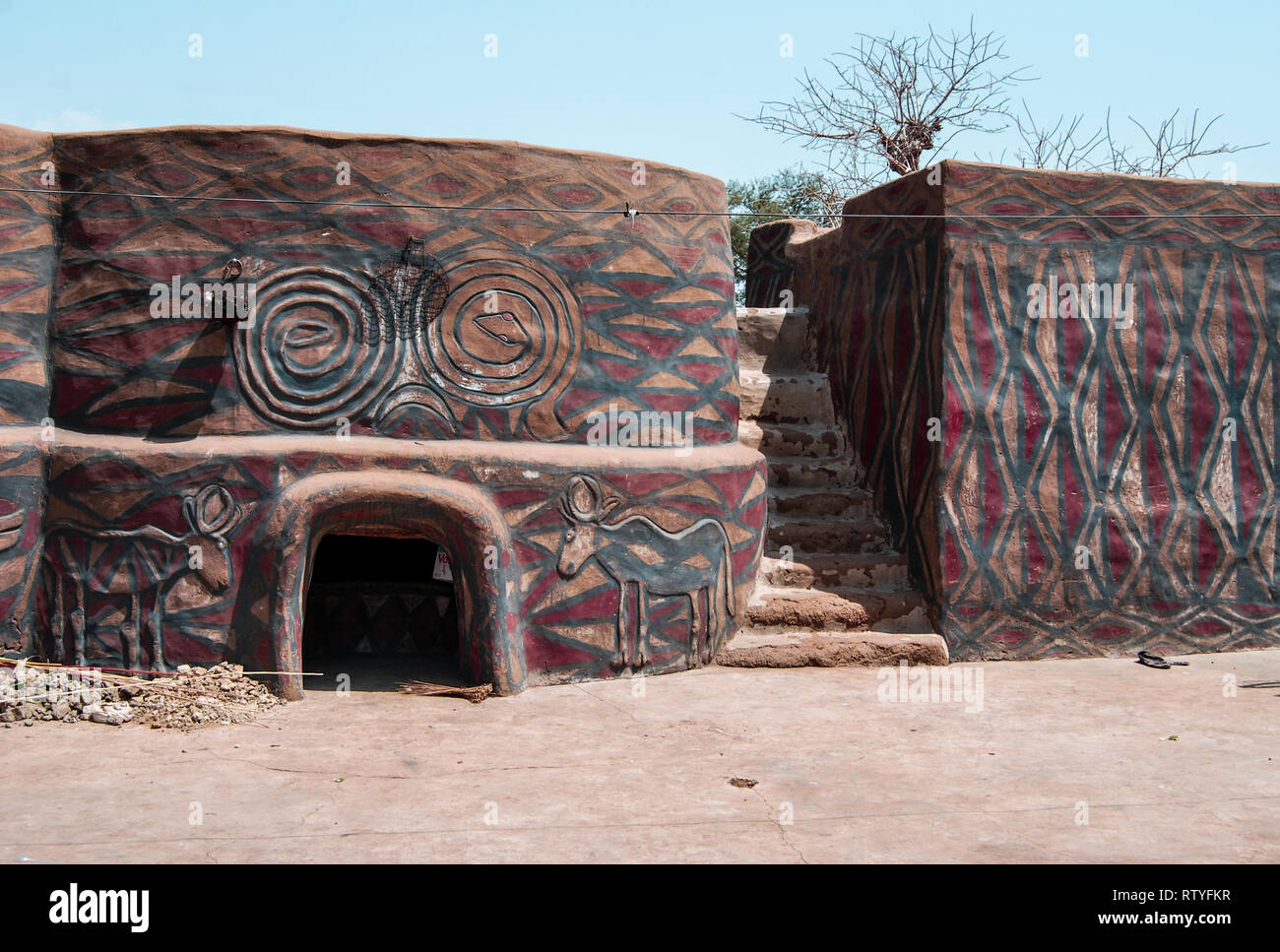 A nice photo of the beautiful traditional architecture in Ghana, West