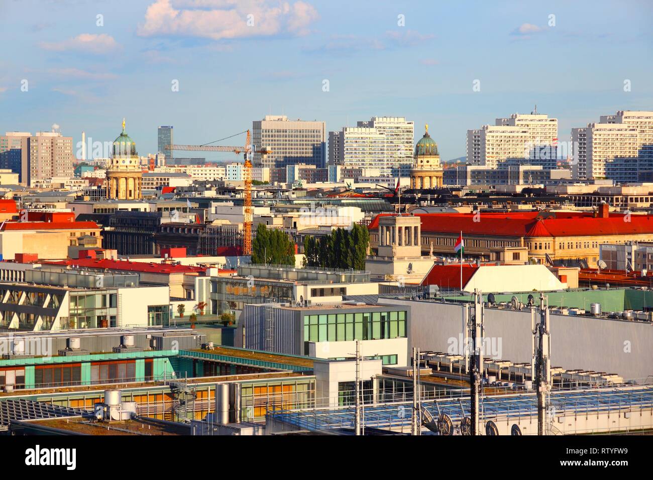 Berlin city skyline - Germany capital city architecture. Stock Photo
