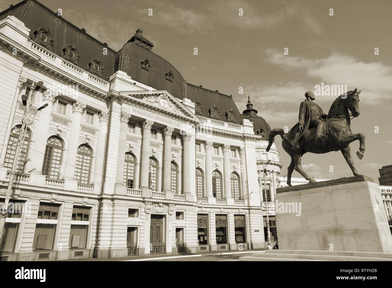 Equestrian statue of king carol i hi-res stock photography and images ...