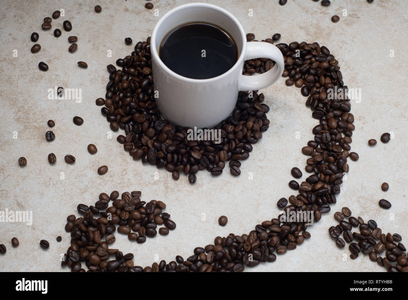 White and like chocolate swirls hi-res stock photography and images - Alamy
