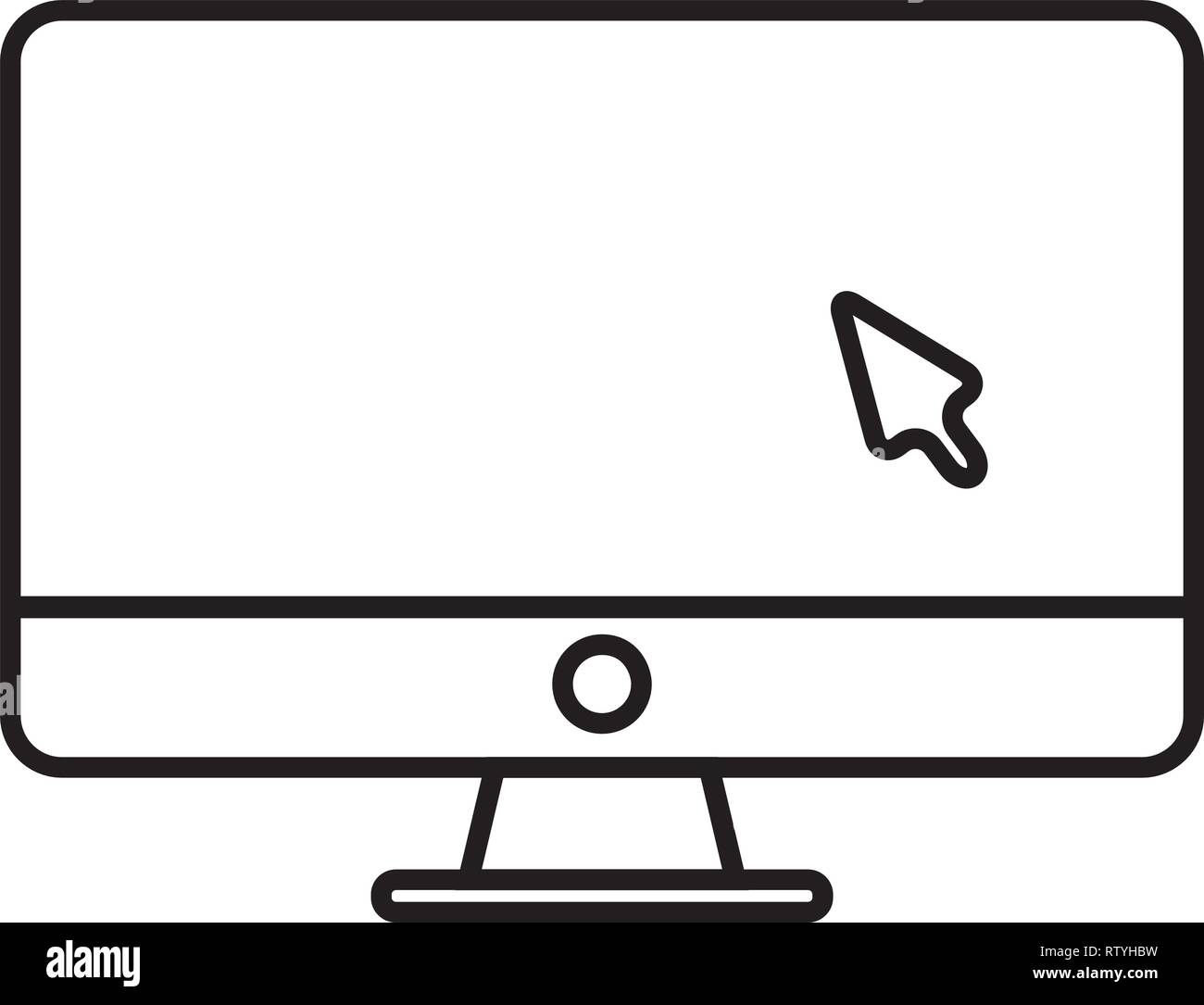 Modern desktop computer Stock Vector Image & Art - Alamy