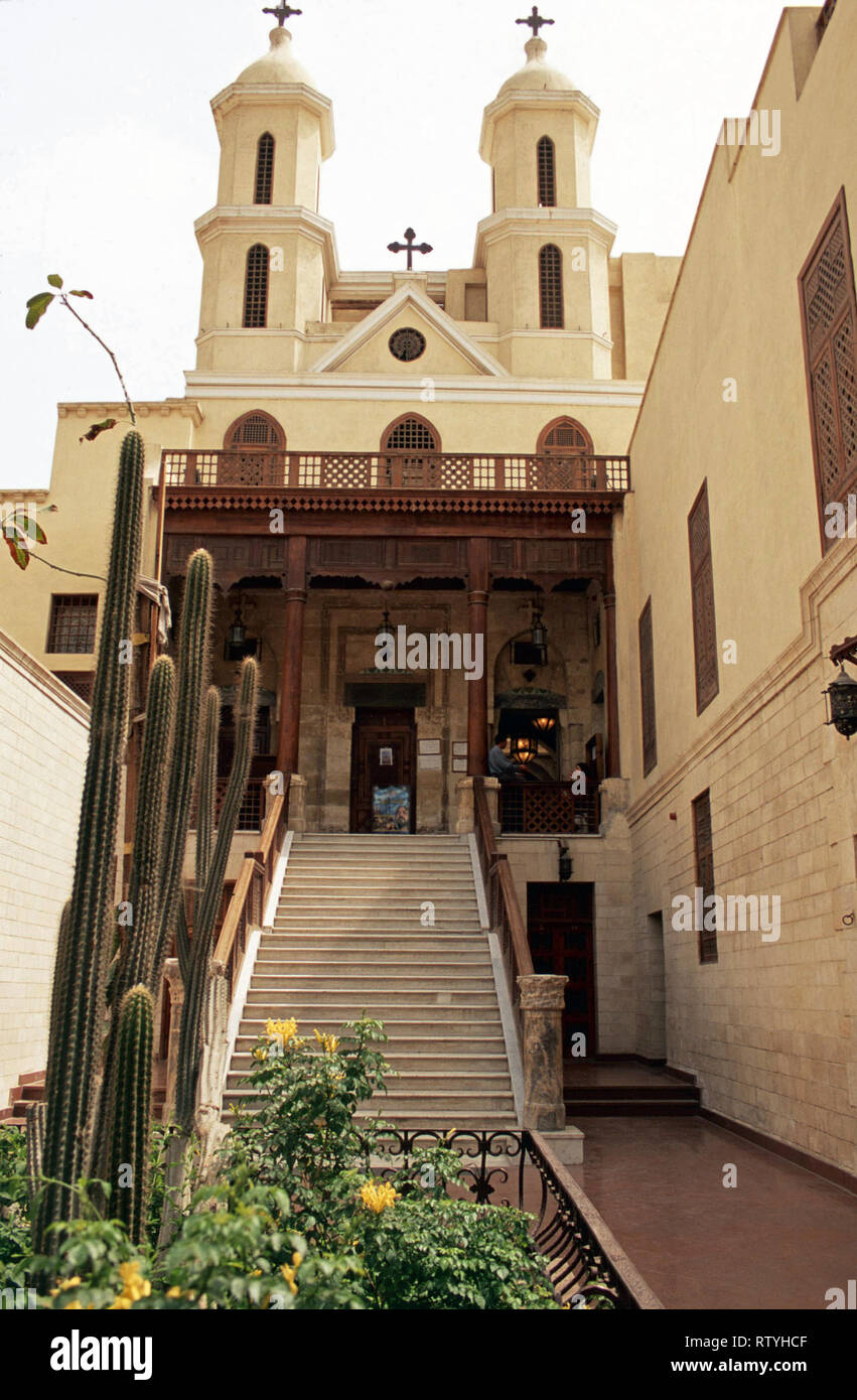 Saint Virgin Mary's Coptic Orthodox Church (Hanging Church),Cairo,Egypt Stock Photo