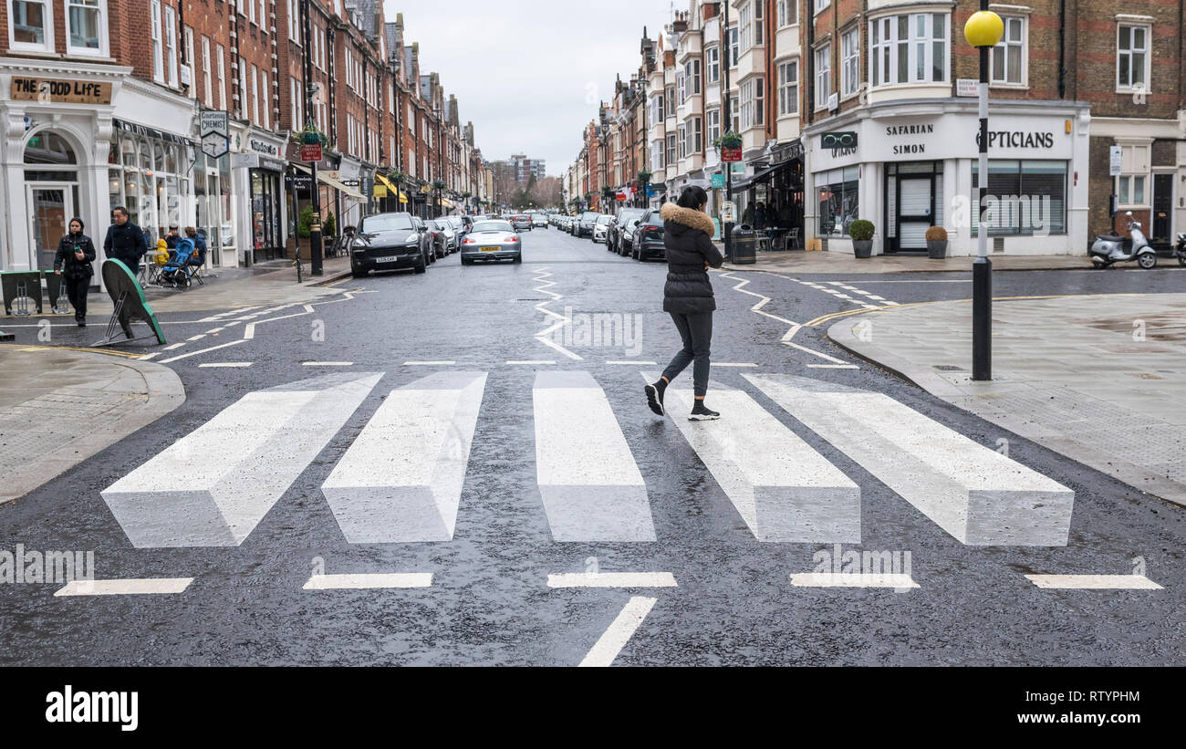 3d zebra crossing uk hi-res stock photography and images - Alamy