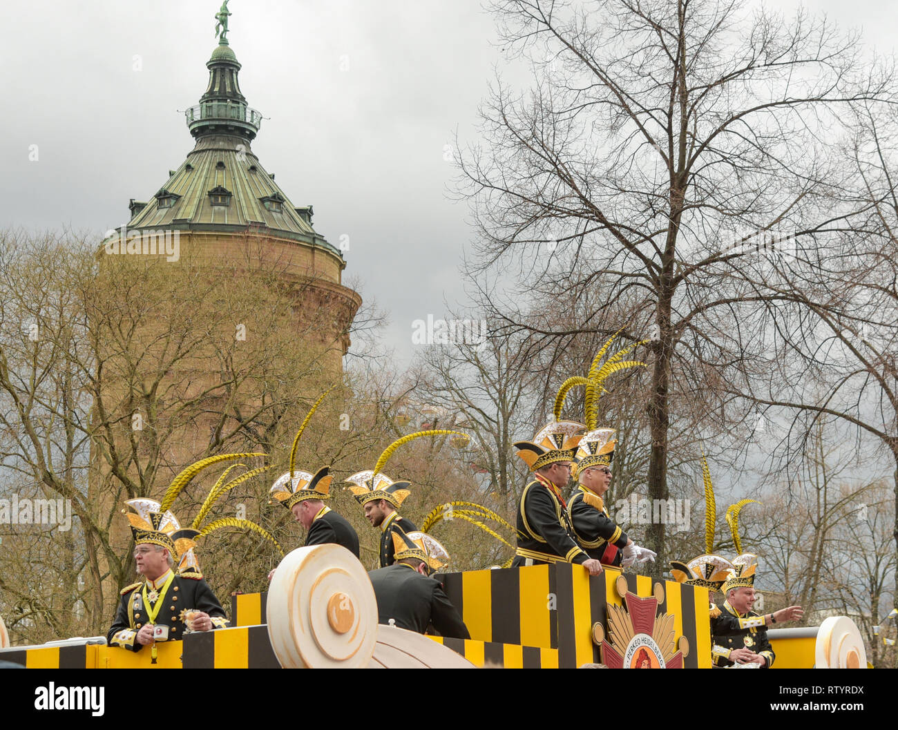 Mannheim, Germany. 03rd Mar, 2019. Perkeo from Heidelberg at the carnival procession on carnival Sunday. Credit: Rene Priebe/dpa/Alamy Live News Stock Photo