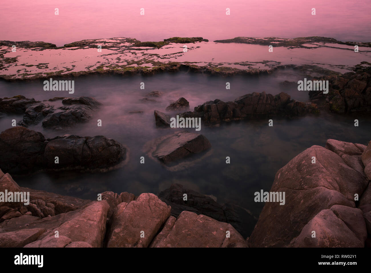 Rocky coast at Hang Rai,reef, National Park, Vinh Hy, Ninh Thuan ...