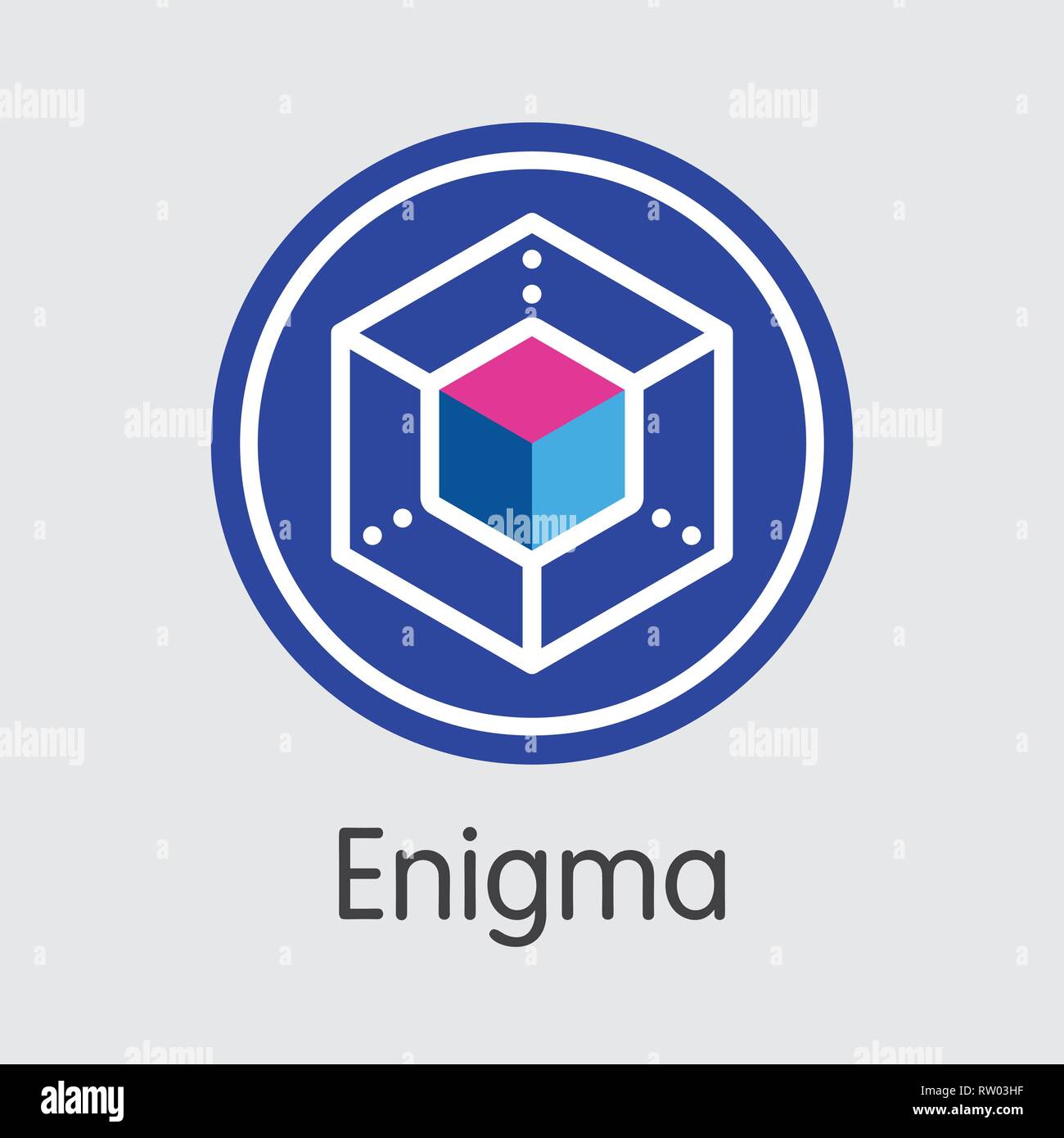 Enigma Coin cryptocurrency blockchain icon. Virtual electronic, internet  money or cryptocoin symbol, logo Stock Vector Image & Art - Alamy