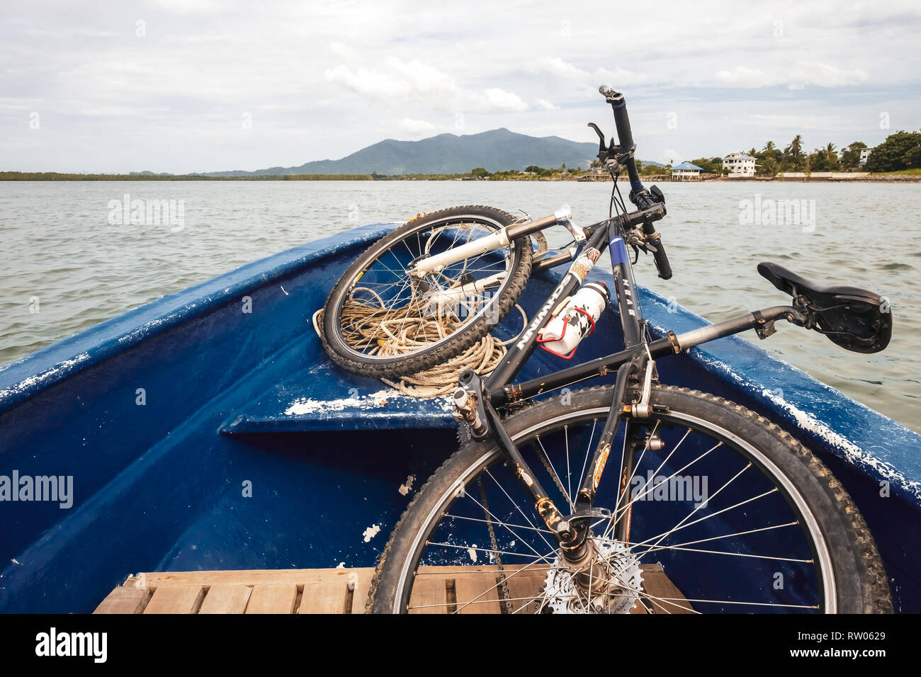 BORNEO / SARAWAK / MALAYSIA / JUNE 2014: Adventure along the river in the area of Kuching Stock Photo