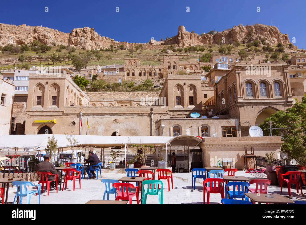 Mardin Southeastern Anatolia Turkey People Sit At An - 