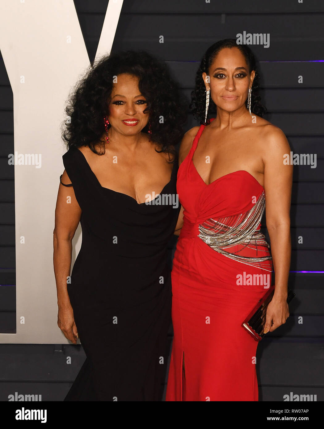 BEVERLY HILLS, CALIFORNIA - FEBRUARY 24: Diana Ross, Tracee Ellis Ross