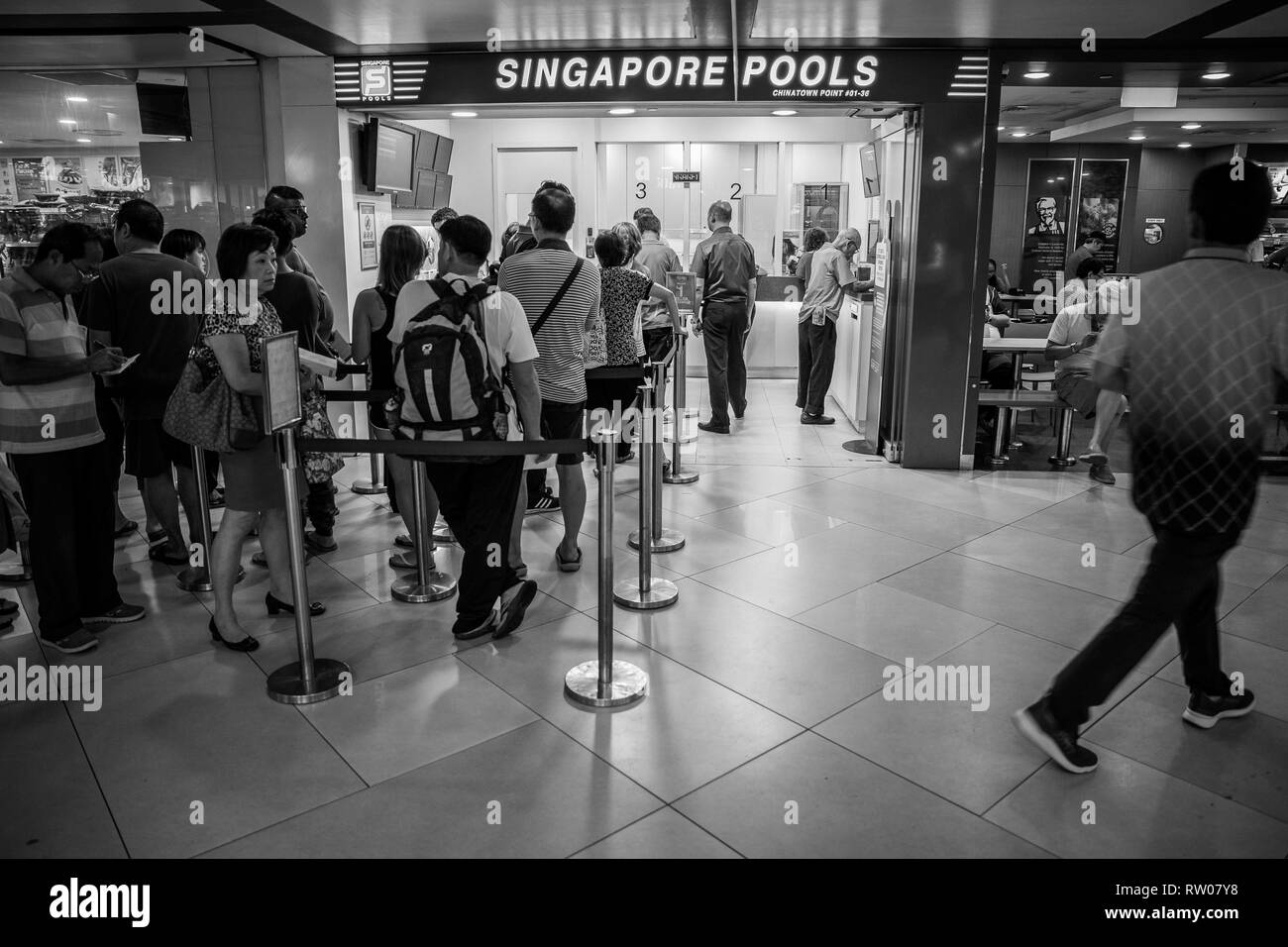 Singapore Street Photography Stock Photo