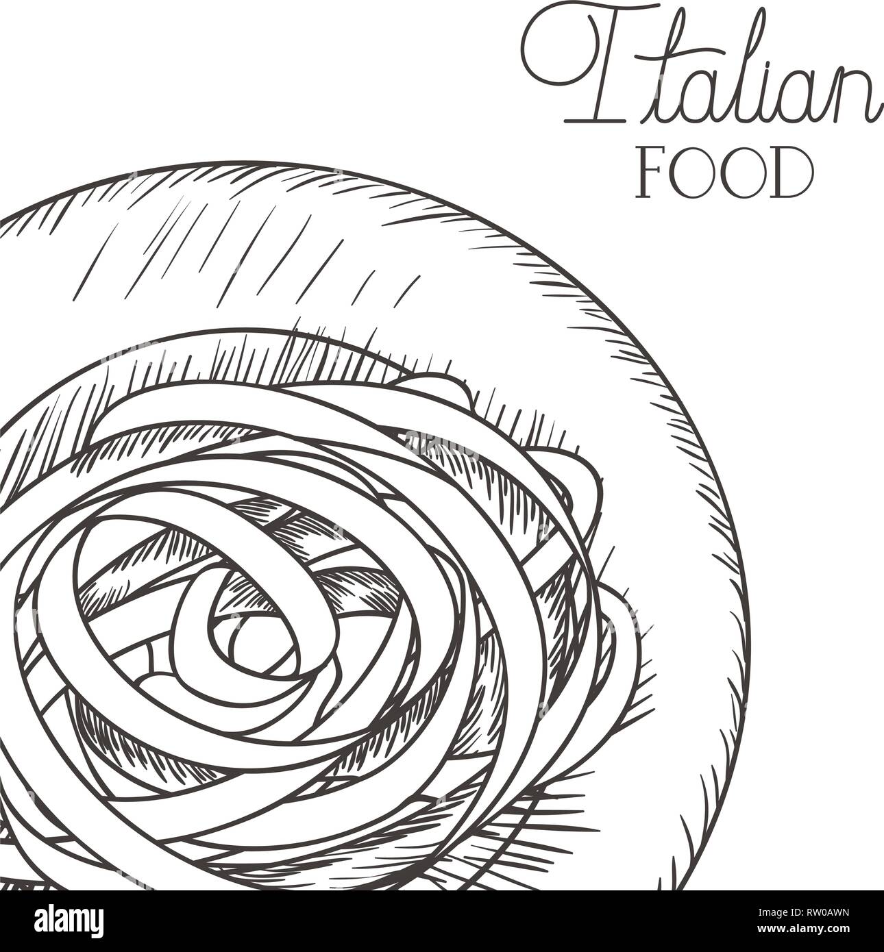 delicious pasta italian isolated icon Stock Vector Image & Art Alamy