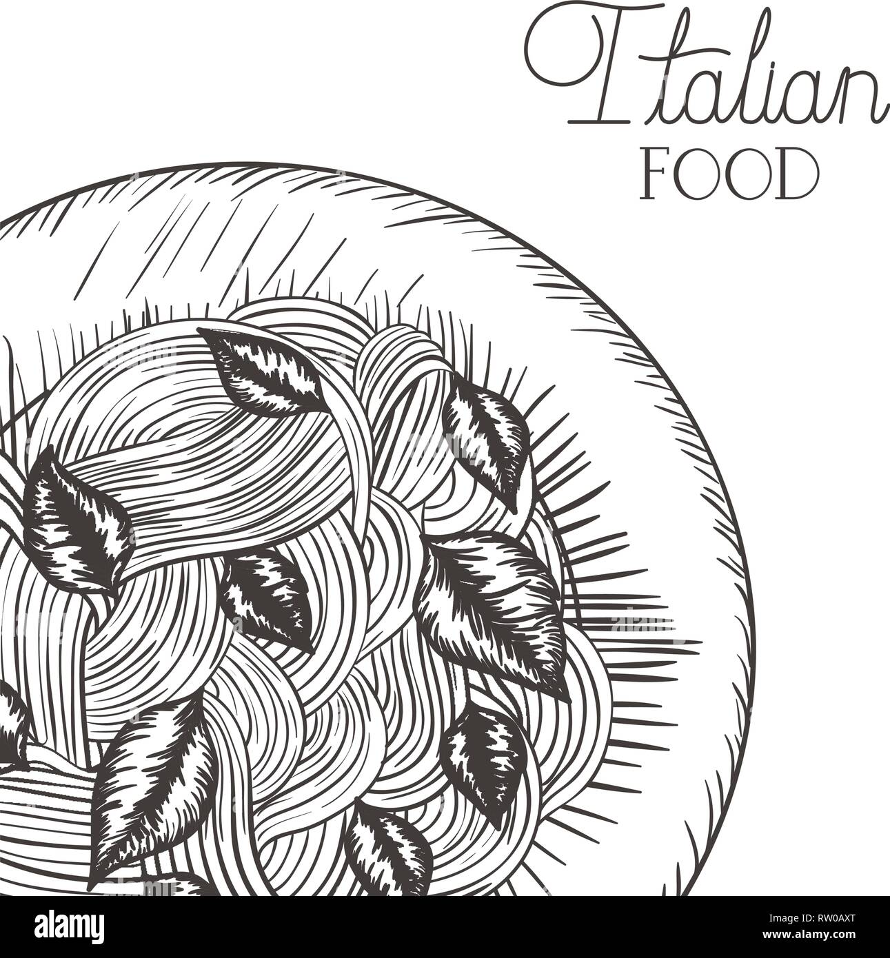 delicious pasta italian isolated icon Stock Vector Image & Art Alamy