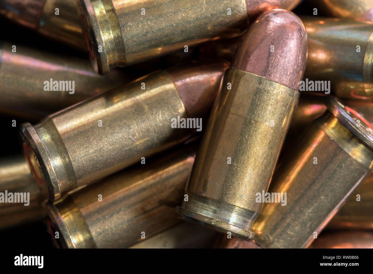 Silver Bullets Pile Stock Photo - Download Image Now - Bullet