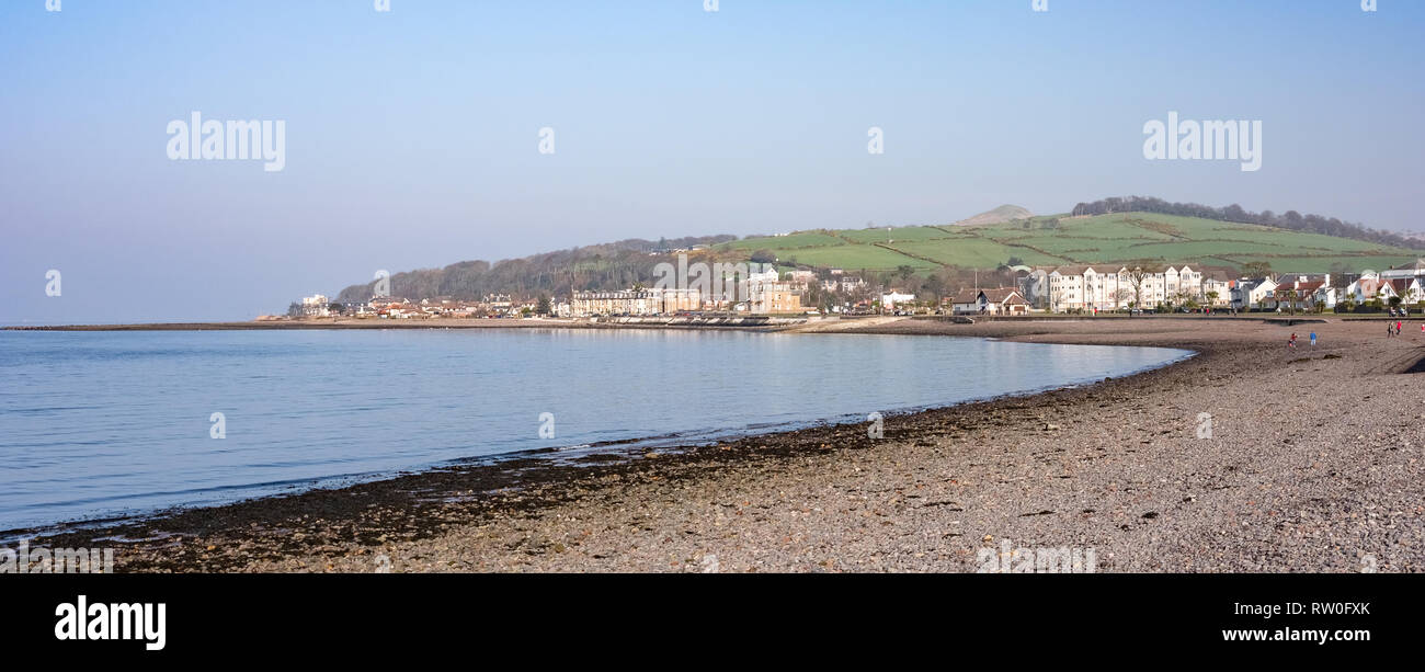 Largs bay and Knock Hill in the Distance on the West Coast of Scotland. Stock Photo