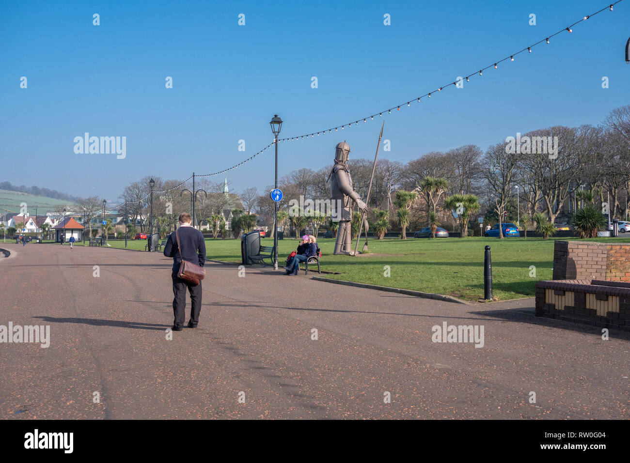 Largs, Scotland, UK - February 27, 2019: Largs Prom on the West Coast ...